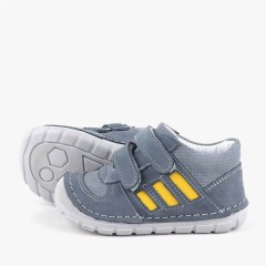 Genuine Leather Grey First Step Unisex Baby Shoes 100316955