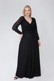 Large Plus Size Sleeves Chiffon Long Fukuro Evening Dress 100276664