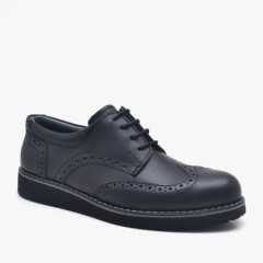 Boy Shoes - حذاء مدرسي من الجلد الأصلي برباط 100278527 - Turkey
