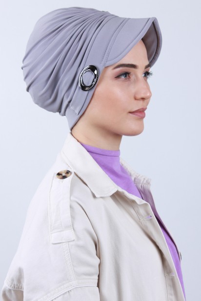 Hat-Cap Style - Bonnet à Boucle Gris Argenté - Turkey