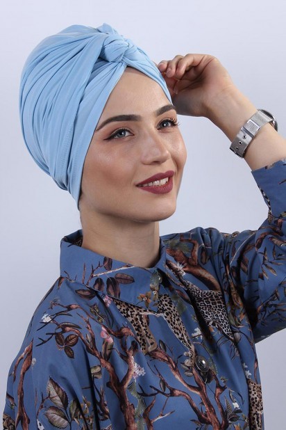 Woman - Dolama Bonnet Baby Blue 100285233 - Turkey