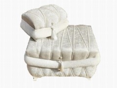 Others Item - Asu Quilted Velvet Double Dowry Chest Cream 100329446 - Turkey