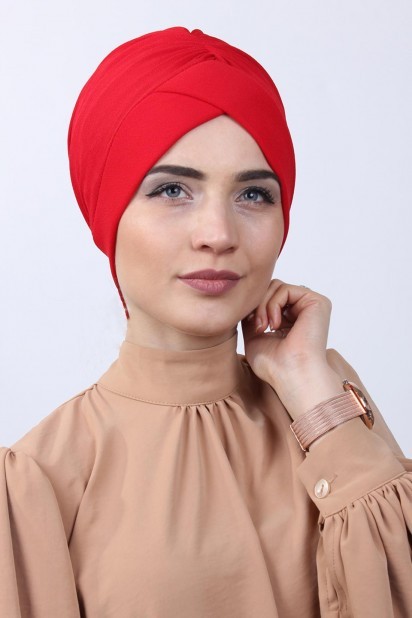 Buckled Double-Sided Bonnet Red 100285175
