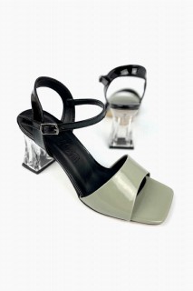 Woman Shoes & Bags - جوزيف حذاء جلد أخضر لامع بكعب 100344342 - Turkey