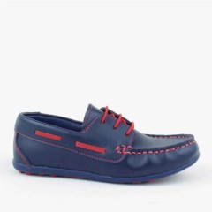 Navy Blue Boy's Laced Casual Shoes 100316939