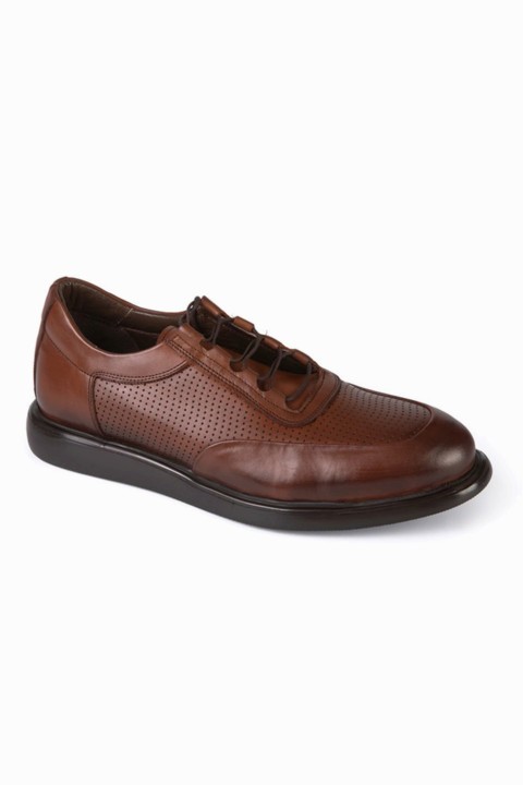 Shoes - Men's Taba Casual Lace-up Pieced Leather Shoes 100350513 - Turkey