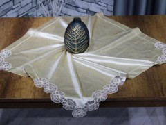 Kitchen-Tableware - Zümra Embroidery Bedroom and Living Room Set Cream Velvet 100331217 - Turkey