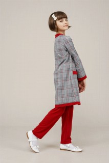 Junior Check Patterned Top and Bottom Set 100325668