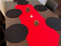 Carpet - Tapis en velours à base antidérapante en latex Adela noir 80x300 cm 100330373 - Turkey