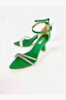 Sage Green Heeled Shoes 100344186