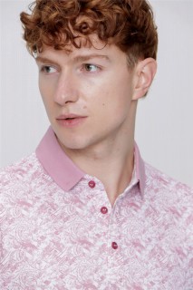 Men's Powder Polo Collar Printed Dynamic Fit Comfortable T-Shirt 100350725