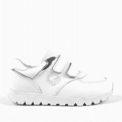 Genuine Leather Anatomic white Velcro Girls Athletic Shoes 100278830