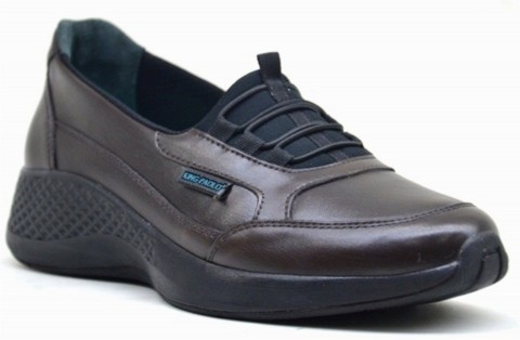 Sneakers & Sports - COMFOREVO SHOES - BROWN BLACK - WOMEN'S SHOES,Leather Shoes 100325228 - Turkey