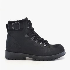 Griffon Black Genuine Leather Zipper Boots 100278608