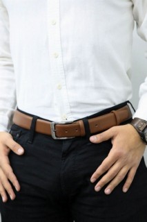 Belt - حزام رجالي من الجلد الكلاسيكي من - 3.5 سم 100345824 - Turkey