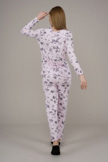 Women's Leaf Patterned Pajamas Set 100325839
