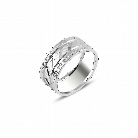 Men - Design Silver Wedding Ring 100346972 - Turkey