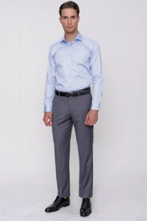 Men's Smoked Estrella Dynamic Fit Comfortable Cut Fabric Trousers 100351298