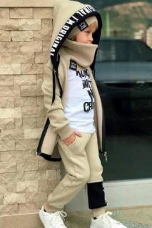 Boy Clothing - بدلة رياضية للأولاد  كول بيج 100328735 - Turkey