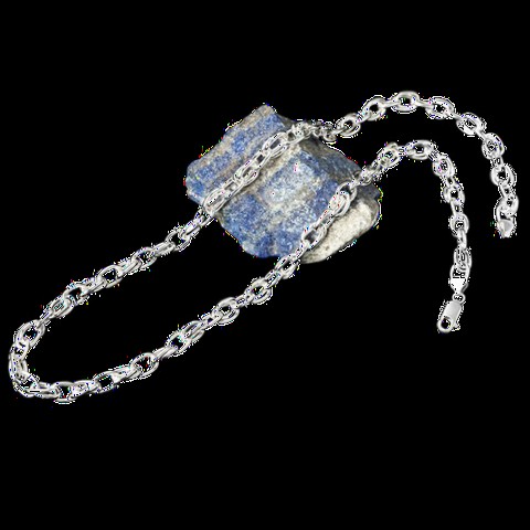 Necklace - قلادة بسلسلة فضية من Charnel Ring 100350104 - Turkey