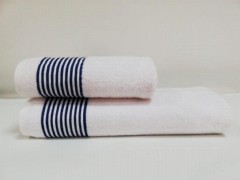 Bathroom - Ensemble de serviettes de bain en double coton Honeysuckle Blanc 100329553 - Turkey