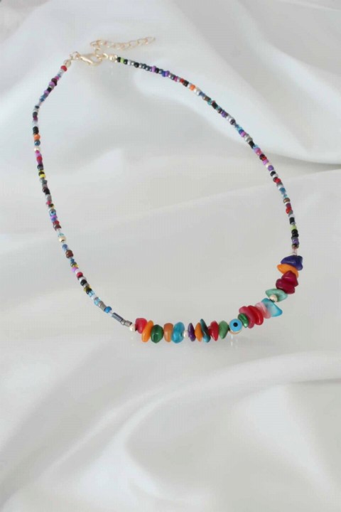 Necklaces - Colorful Beads Women Necklace 100327575 - Turkey
