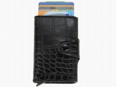 Dowry Products - Snake Silver Automatic Wallet Card Holder 100259908 - Turkey