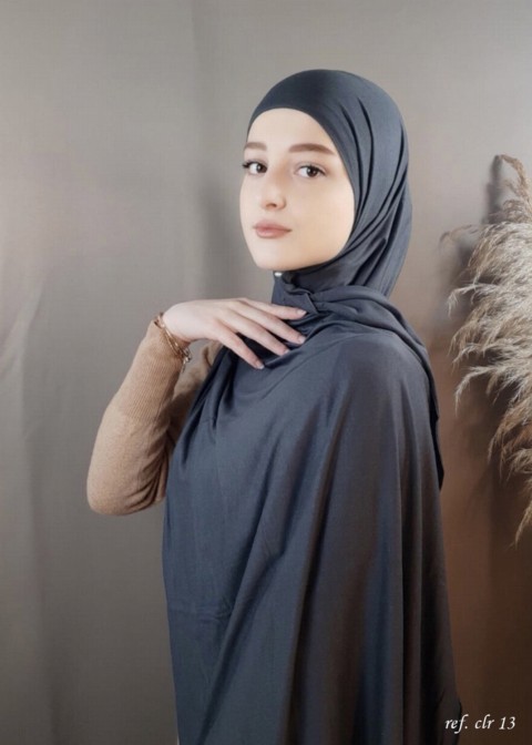 Woman Hijab & Scarf - Jersey premium - Gris sidéral - Turkey
