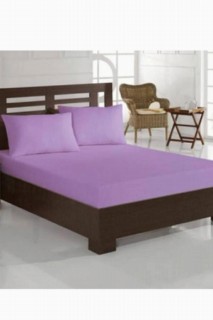 Combed Cotton Single Elastic Bed Sheet Lilac 100259138