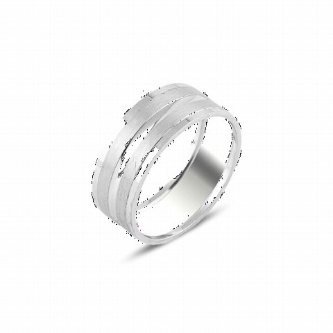Wedding Ring - خاتم الزواج الفضي الكلاسيكي البسيط 100346984 - Turkey