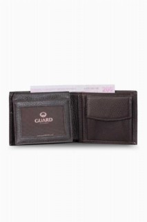 Coin Brown Leather Horizontal Men's Wallet 100346299