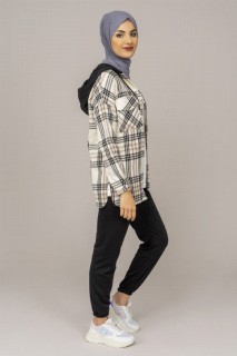 Women's Hooded Checkered Double Suit 100325620