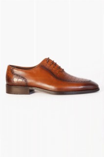 Mens Brown Lace-Up Classic Analin Shoes 100351328