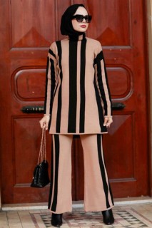Cloth set - Biscuit Hijab Knitwear Robe de costume 100338797 - Turkey