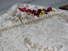 Dowry Land Saray Single Table Cloth 160x230 Cm Cream Gold 100331752