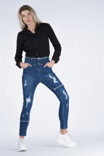 Pants - Women's Slit Trousers 100326274 - Turkey