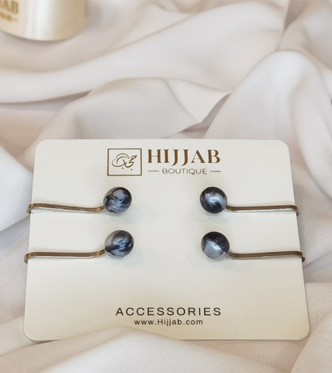 Hijab Accessories - 4 pcs Muslim Hijab Clip Scarf 100298810 - Turkey