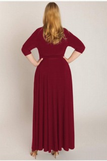 MANGOLINO DRESS Plus Size Evening Dress 40-60 Claret Red 100275994