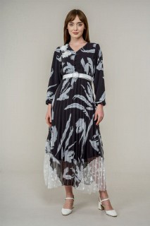 Daily Dress - فستان نسائي مزين بأوراق الشجر ومزين بأوراق الشجر 100326038 - Turkey