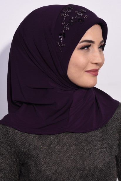 Practical Sequin Hijab Purple 100285510