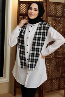 Woman - Black Hijab Tunic 100344894 - Turkey