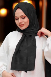 Shawl - Black Hijab Shawl 100339443 - Turkey
