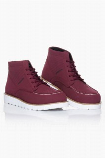 Shoes - Men's Boot Claret Red 100341933 - Turkey