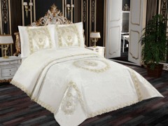 Dowry Pike Sets - Dowery Asude 6 Piece Chenille Pique Set Cream 100344821 - Turkey