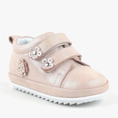 Shoes - Genuine Leather Powder Anatomic Baby Girls First Step Shoes 100316962 - Turkey
