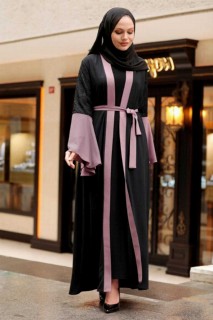 Daily Dress - عباية حجاب لون زهري سلمون فاتح 100339467 - Turkey