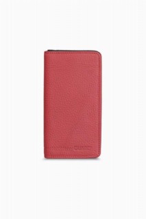 Handbags - Guard Red Black Leather Portfolio Wallet with Phone Entry 100345765 - Turkey