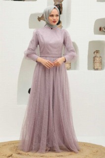 Evening & Party Dresses - Lila Hijab Abendkleid 100339344 - Turkey