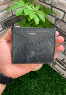 Wallet - Guard Antique Black Leather Card Holder 100346102 - Turkey