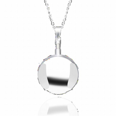 Jewelry & Watches - Round Perfume Bottle Silver Necklace 100349906 - Turkey